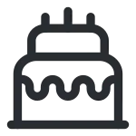 Cake SVG Icon
